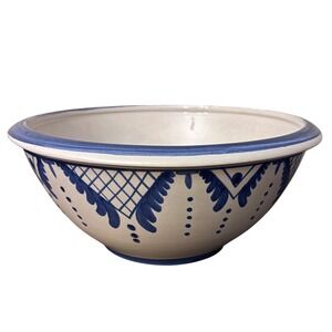Ceramiche Virginia | Target 2005| Romania | Heavy Blue White 12.5" Serving Bowl